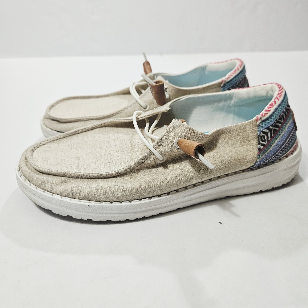 Hey Dude Wendy Funk Baja Women's Casual Shoes, Natural, W7